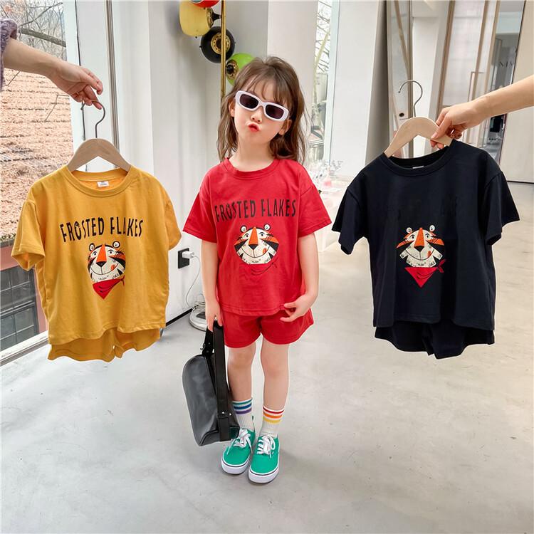 BEFAST - ZTL OOTD Setelan Anak AISE / Setelan anak Forted unisex / Pakaian Anak Santai Rumahan / Setelan Casual Anak / Oneset Termurah / Pakaian Anak-Anak Unisex / Oneset Keluaran Terbaru / Set Atasan Kaos Lengan Pendek Motif+Celana pendek Polos