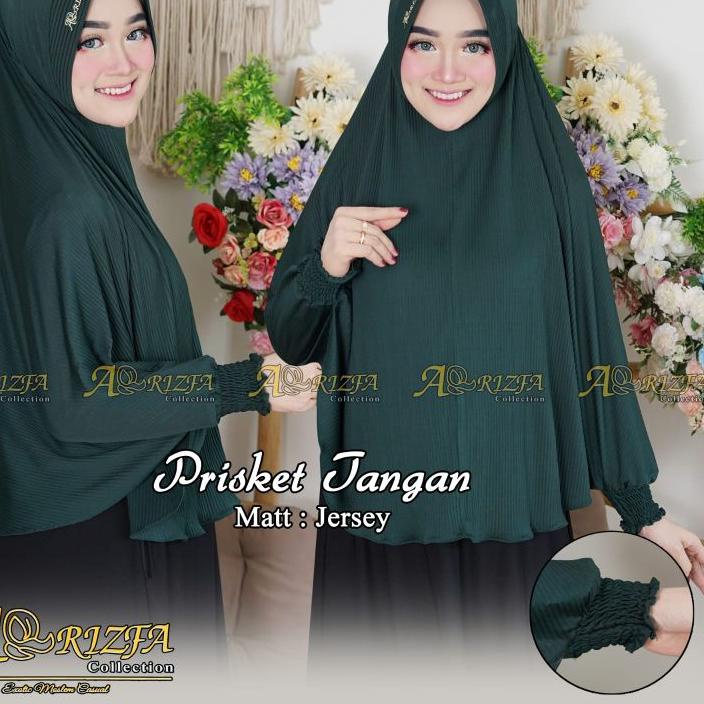 Kekinian JILBAB LENGAN PLISKET/HIJAB TANGAN PLISKET/JILBAB JUMBO/HIJAB SYAR'I ORI AR-RIZFA ~