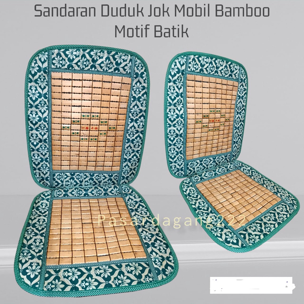 Sandaran Duduk Jok Mobil Bambu Motif Batik