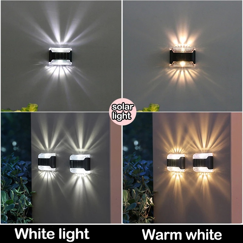 Lampu Dinding LED Tenaga Surya Anti Air IP65 Untuk Dekorasi Taman