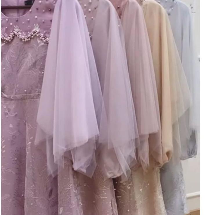"BJ.18Oc22ᶻ" MODEL BARU GAMIS BURKAT LUNA  GAUN MAXI DRESS BRUKAT FASHION CEWEK SERAGAM WANITA REMAJ