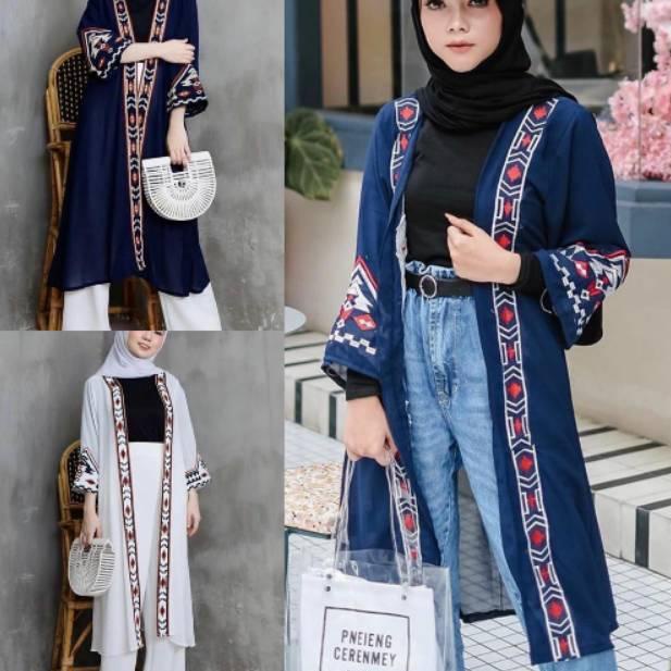 "TJD.18Oc22ᵂ" ZIVANA OUTER ETHNIC BOHEMIAN LONG CARDI