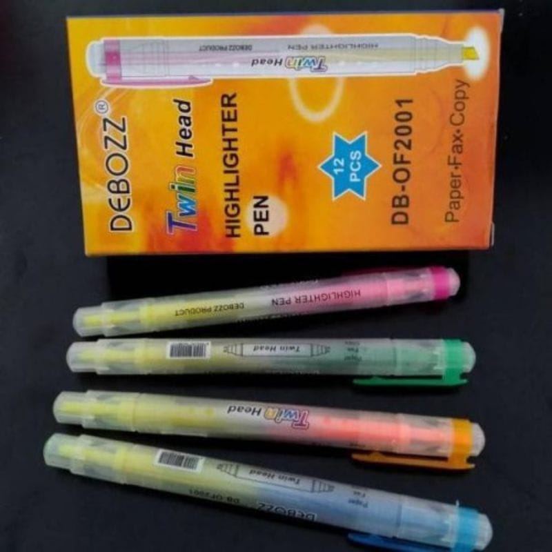 Debozz Highlighter Pen / Stabilo Twin Head / Deboz Twin Head Highlighter