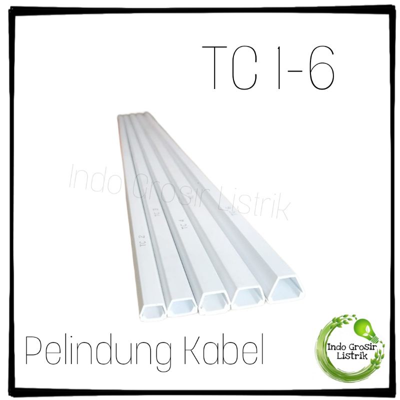 TC 2-6 Putih Pelindung Kabel / Cable Protector 2-6 / Cable Duct Putih