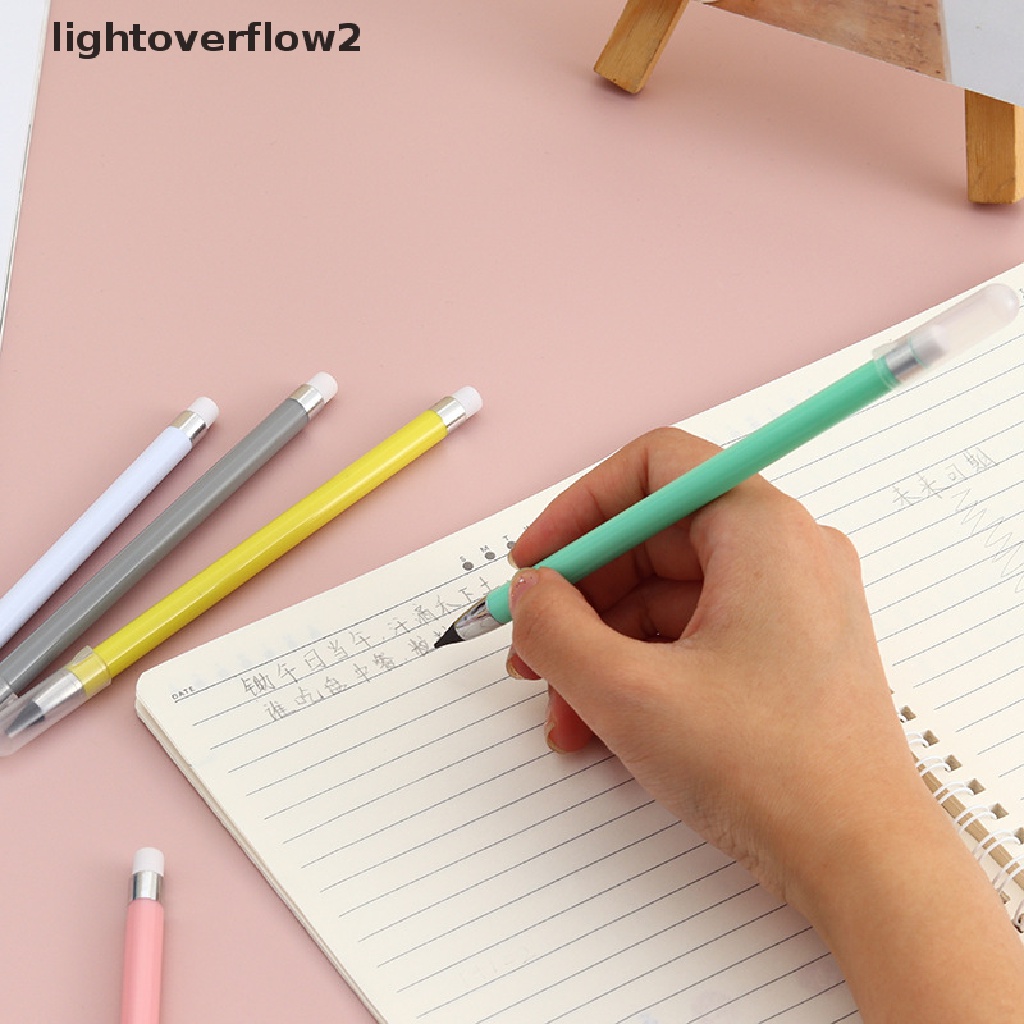 (lightoverflow2) 6pcs Pensil HB Tanpa Tinta Untuk Menulis / Membuat Sketsa