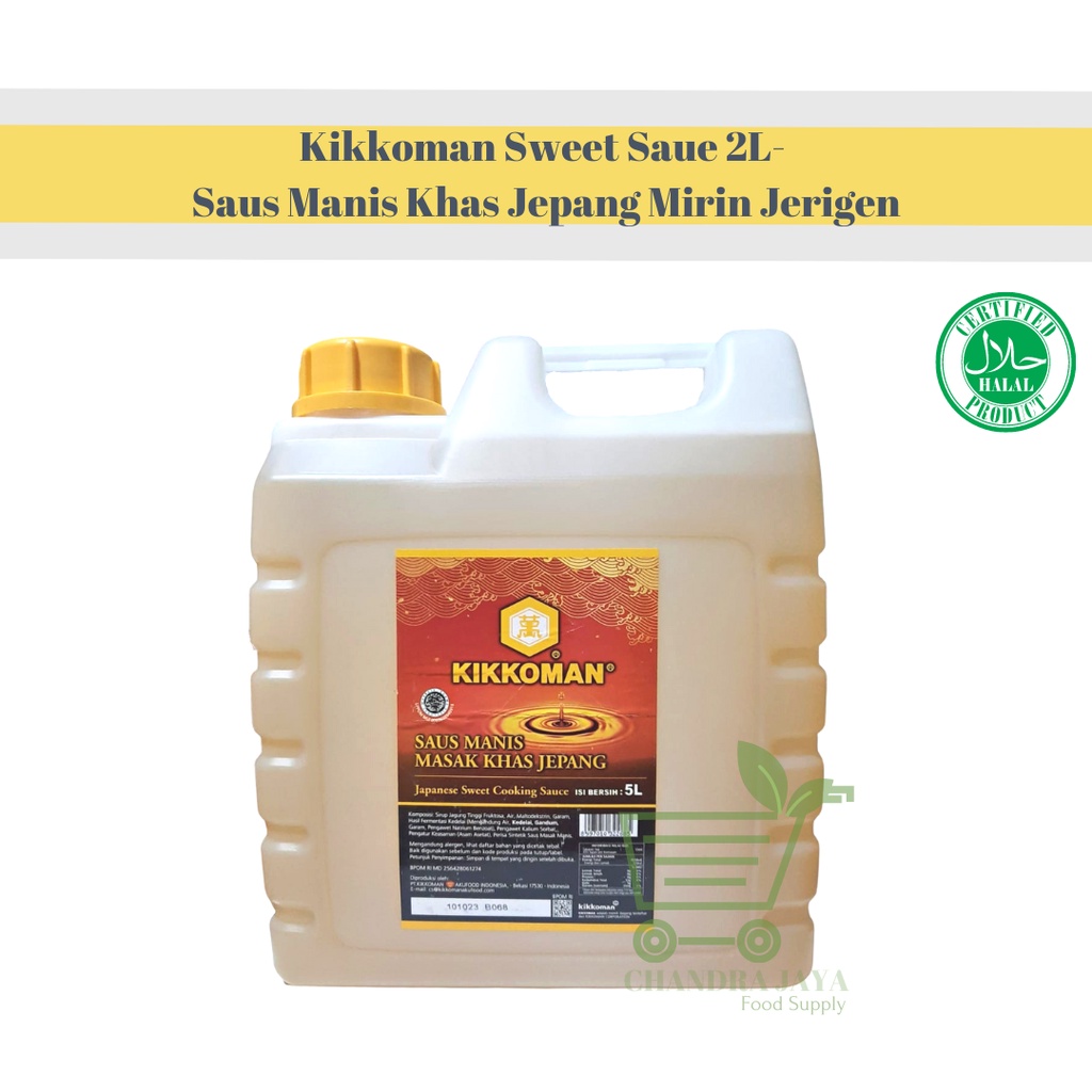 

Kikkoman Sweet Saue 5L - Saus Manis Khas Jepang Mirin Jerigen