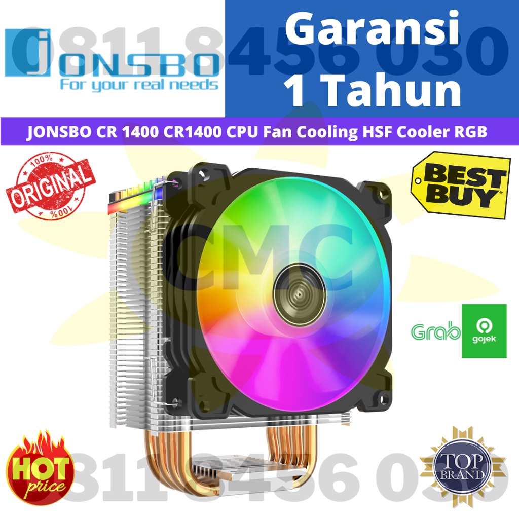 JONSBO CR 1400 CR1400 CPU Fan Cooling HSF Cooler RGB