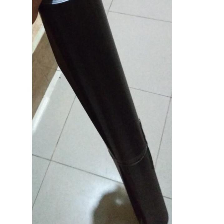 Sikat Sekarang--PLASTIK PAGAR Hitam & Putih Motif GARIS . Tinggi 1 mtr . Plastik Penutup Pagar . Fib