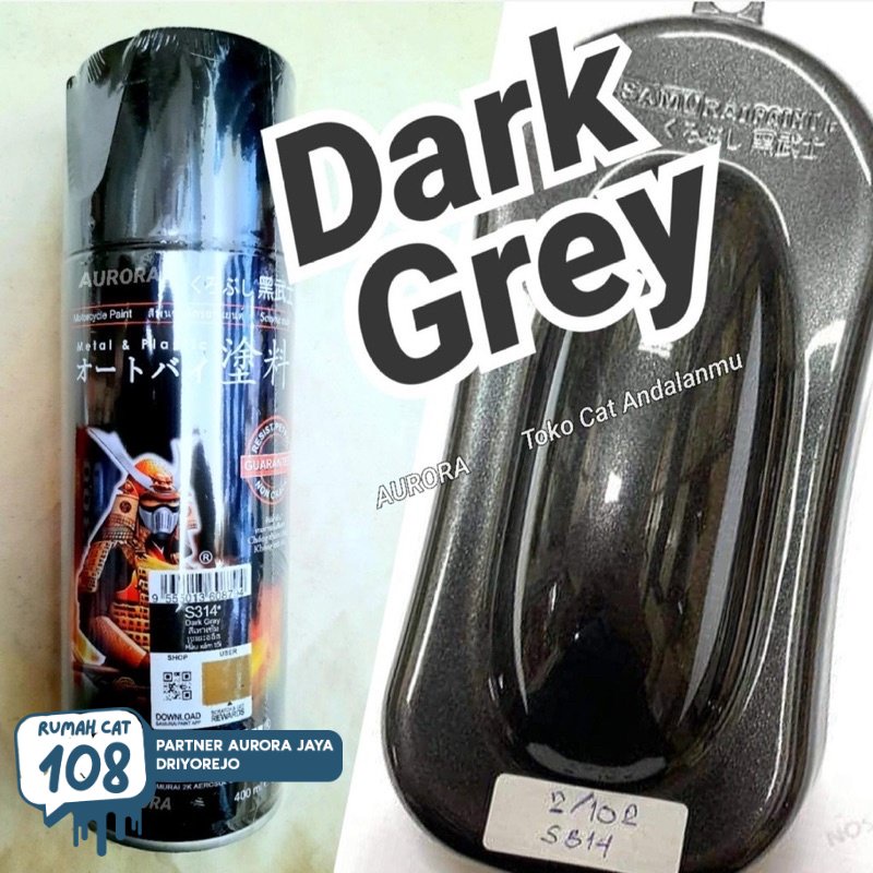 

Rumah Cat - Samurai Paint Dark Grey S314 Cat Semprot Pilox Abu-Abu Suzuki Abu Gelap Metalik Tahan Bensin 400ml Rumah Cat Motor dan Mobil