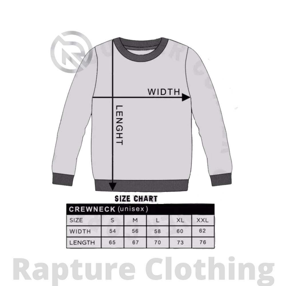 Rapture Jaket Sweater Crewneck Pria Wanita Distro Oversize Korean Style Brand Lokal Switer Krunek Cowok Cewek Jumper Terlaris Terpopuler Suiter Sweter