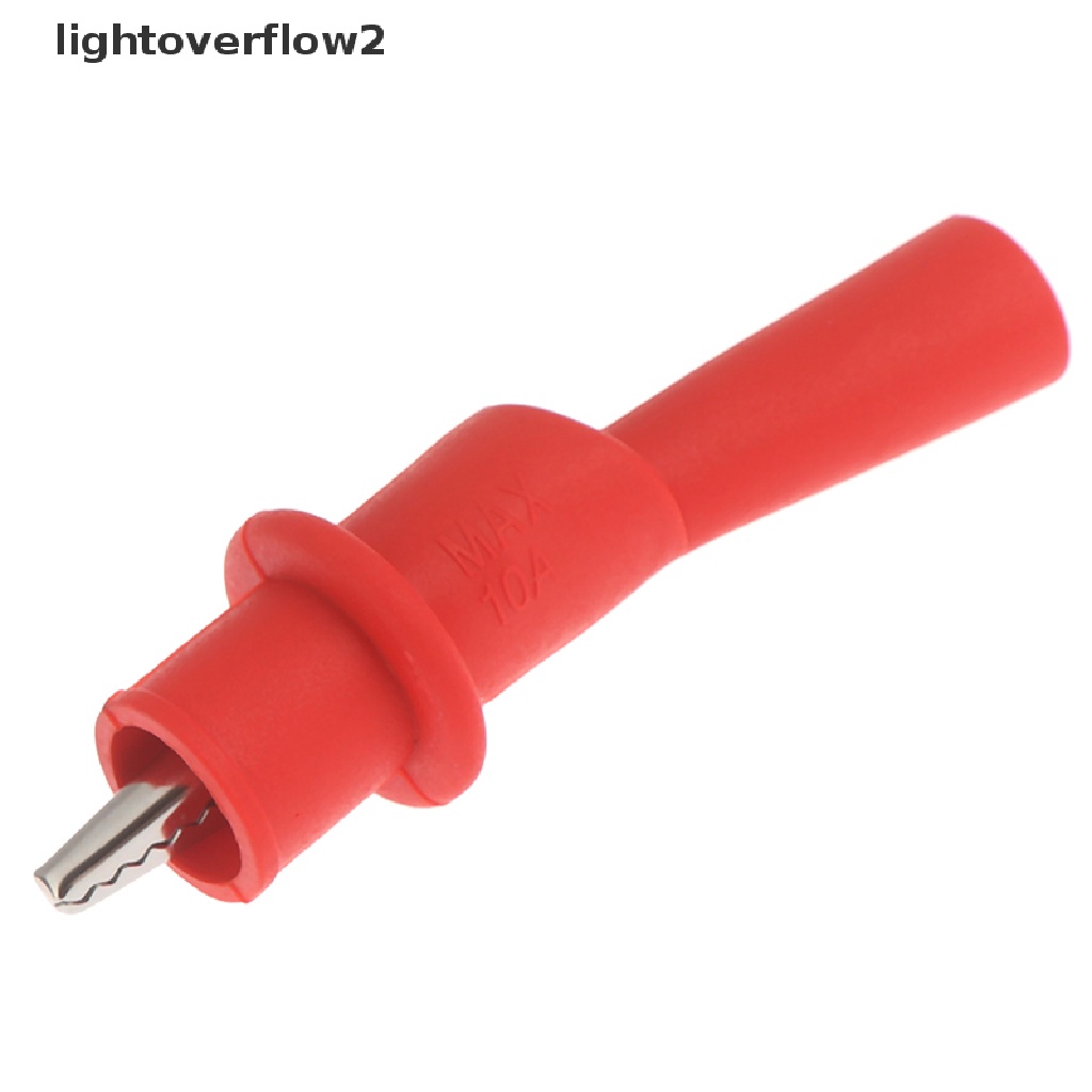 (lightoverflow2) 2pcs Klip Buaya MultiMeter Insulasi