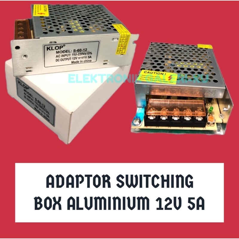 ADAPTOR SWITCHING BOX ALUMINIUM 12V 5A
