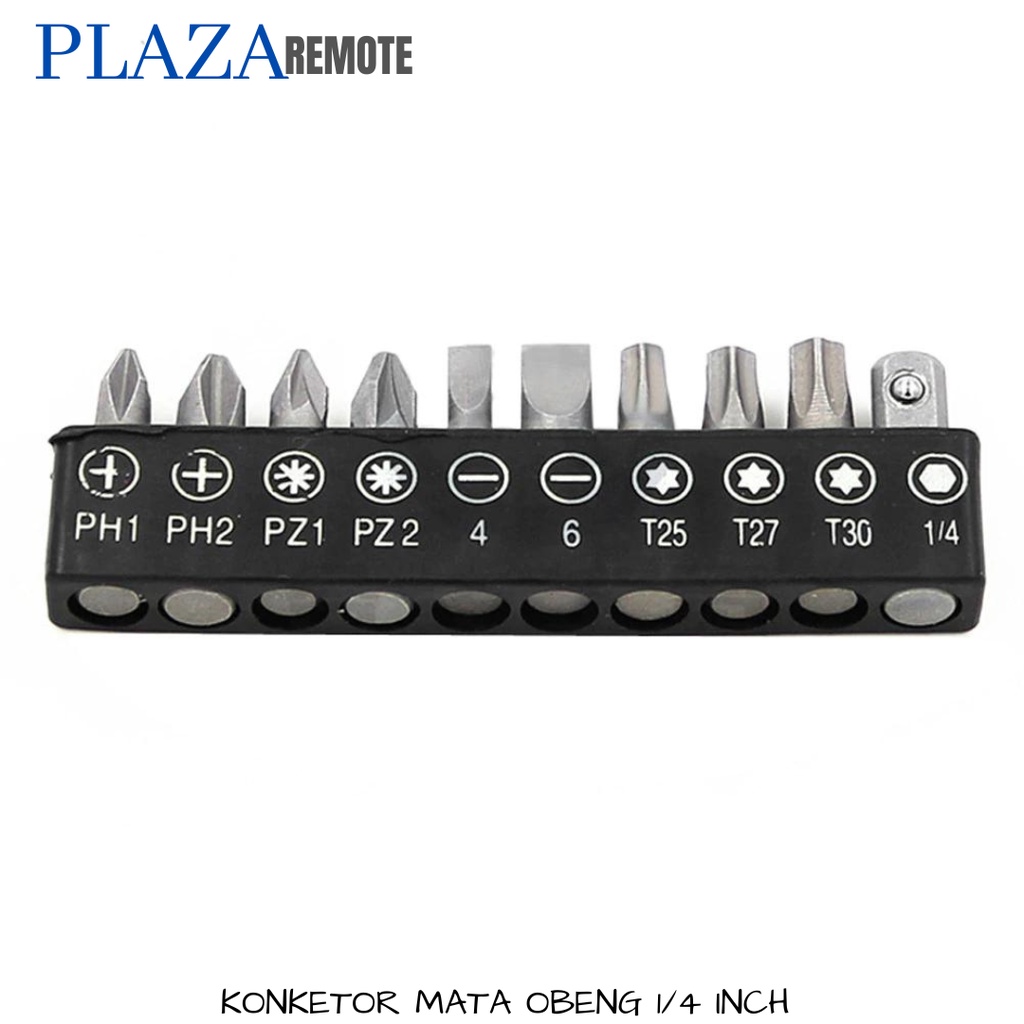 KONEKTOR OBENG PRESISI 10IN1 HEX 1/4 INCH MAGNETIC DRILL EXTENTION + SOCKET