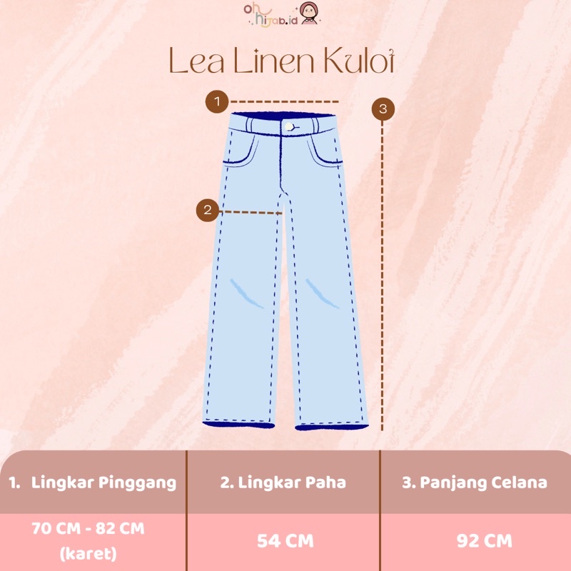 Lea linen pants | kulot linen highwaist