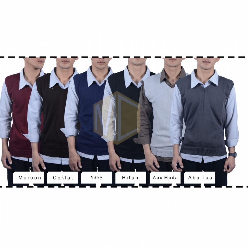 Cepaat--ROMPI RAJUT PRIA / Vest Rajut Pria / Vest Rajut Polos / Rompi Rajut / Basic Knit Vest / Baju