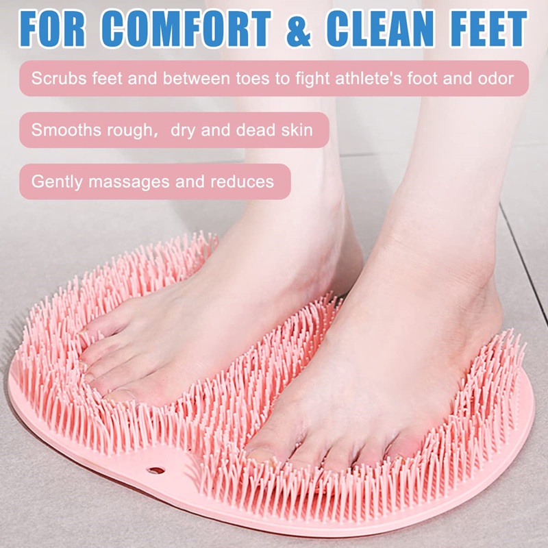 【Silikon】Alas Pijat Pembersih Kaki/Sikat Pijat Kaki Anti Slip/Alas Pembersih Kaki Sikat Pijit