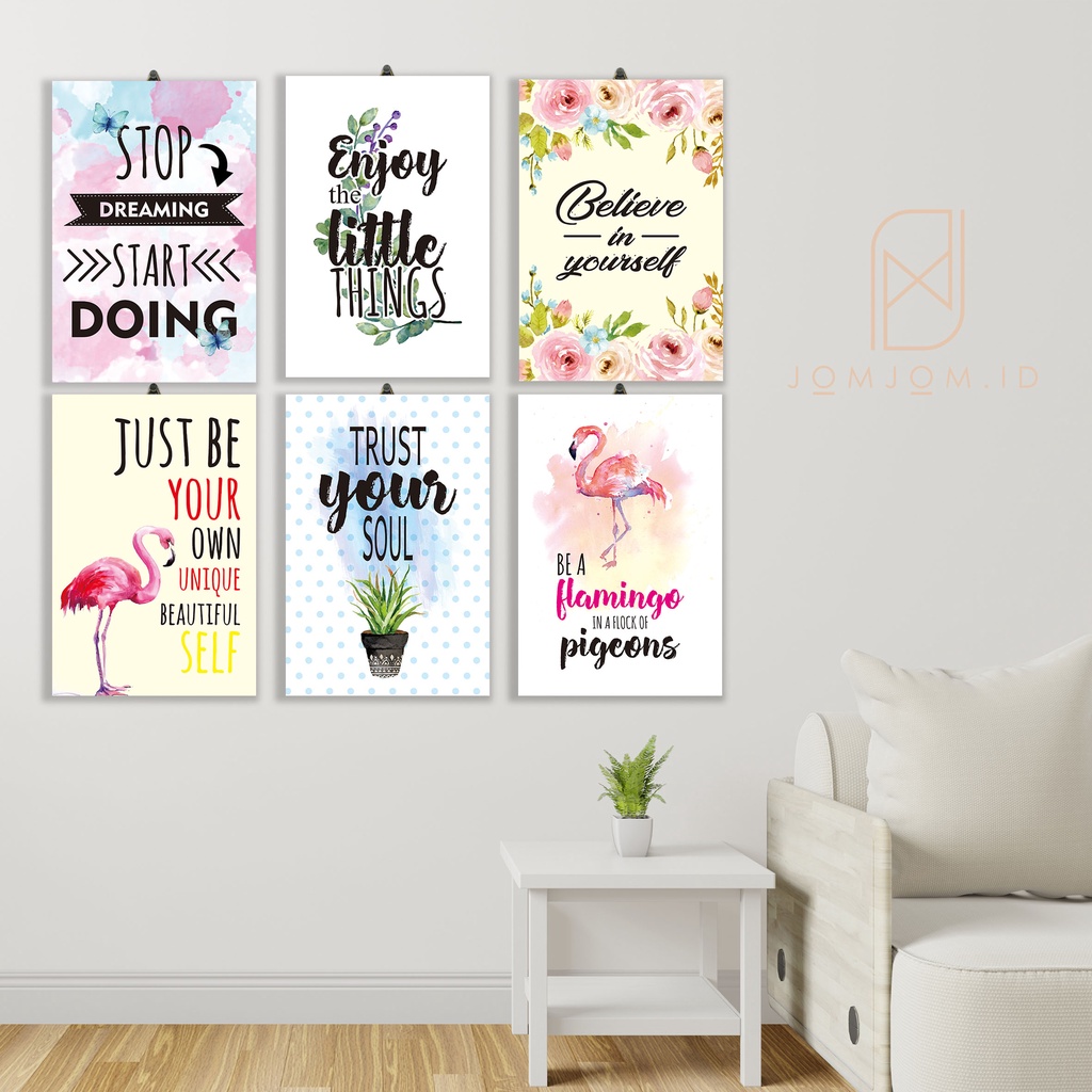 Hiasan Dinding poster kayu, Pajangan kamar dekorasi dinding aesthetic Wall Decoration lukisan Quotes