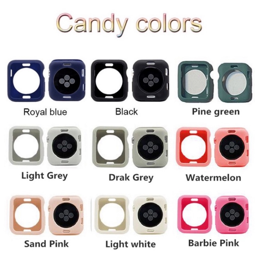 Candy PC case for apple watch Ultra Series8 7 6 SE 49MM 45MM 44MM 42MM cover Pelindung Untuk apple watch Ultra slim fit 41MM 40MM 38MM 54 3 2 1 Wadah Jam Tangan