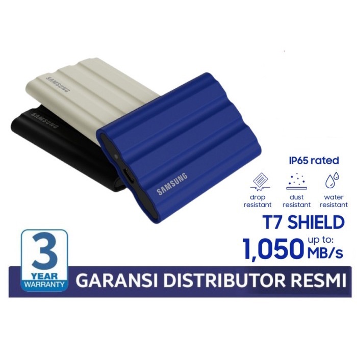 SSD SAMSUNG Portable T7 SHIELD 1TB USB 3.2