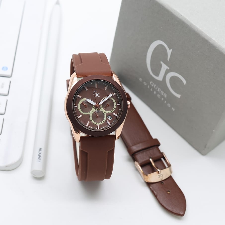 Promo Jam Tangan Wanita GC656 Tanggal Aktif Free Tali Cadangan + Box ORI GC