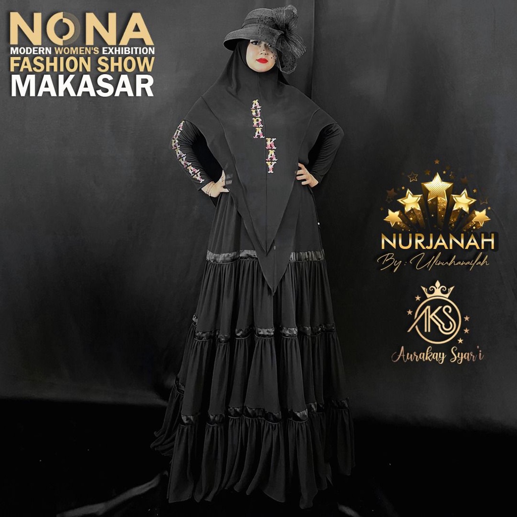 Gamis Syari Set Nurjanah By Aurakay Syari Kejora