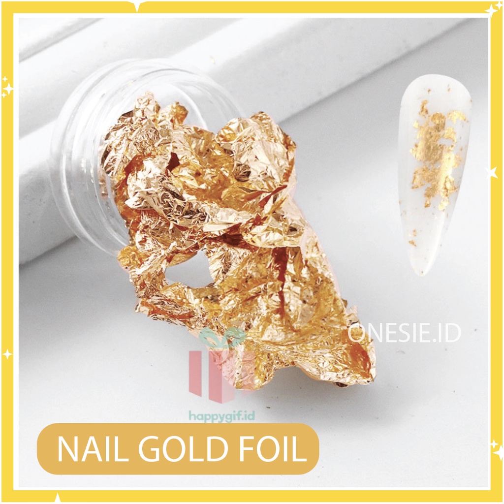 Foil Paper Aluminium Flakes / Kertas Foil Nail Art Professional dekorasi kuku KU039