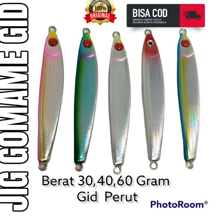 K77B GOMAME 60,40, 30 GRAM GID PERUT UMPAN PANCING METAL JIG(P43)