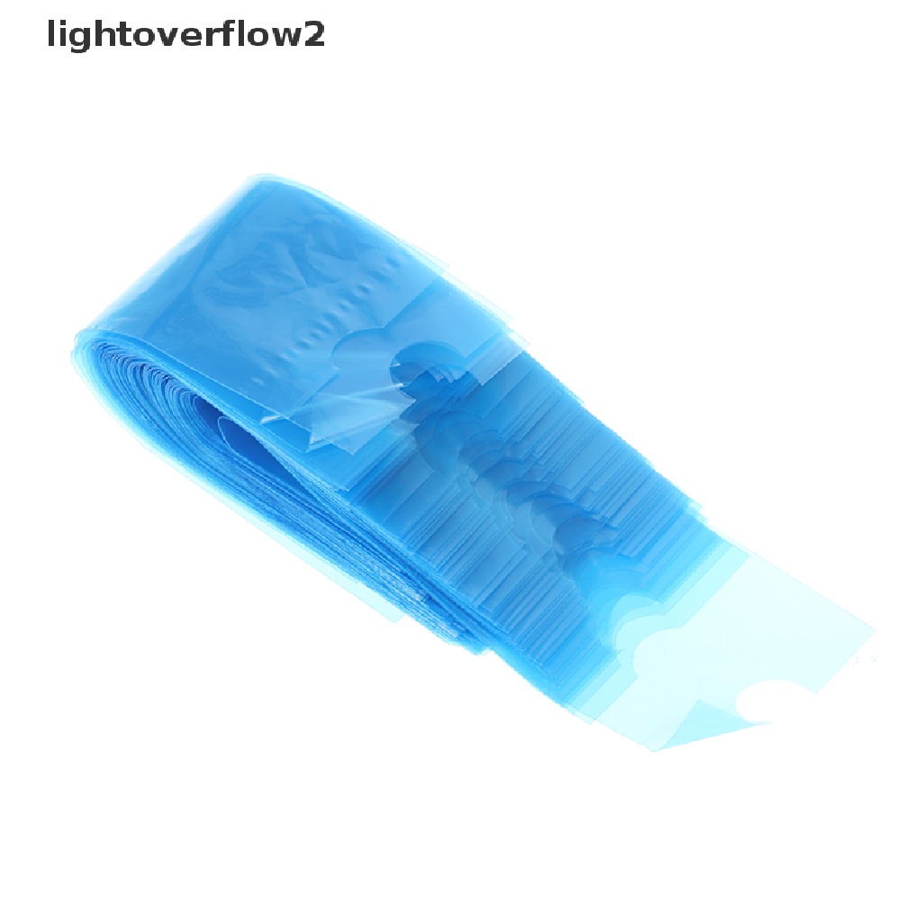 (lightoverflow2) 100pcs / Kotak Kantong Cover Mesin Tato Sekali Pakai Warna Biru