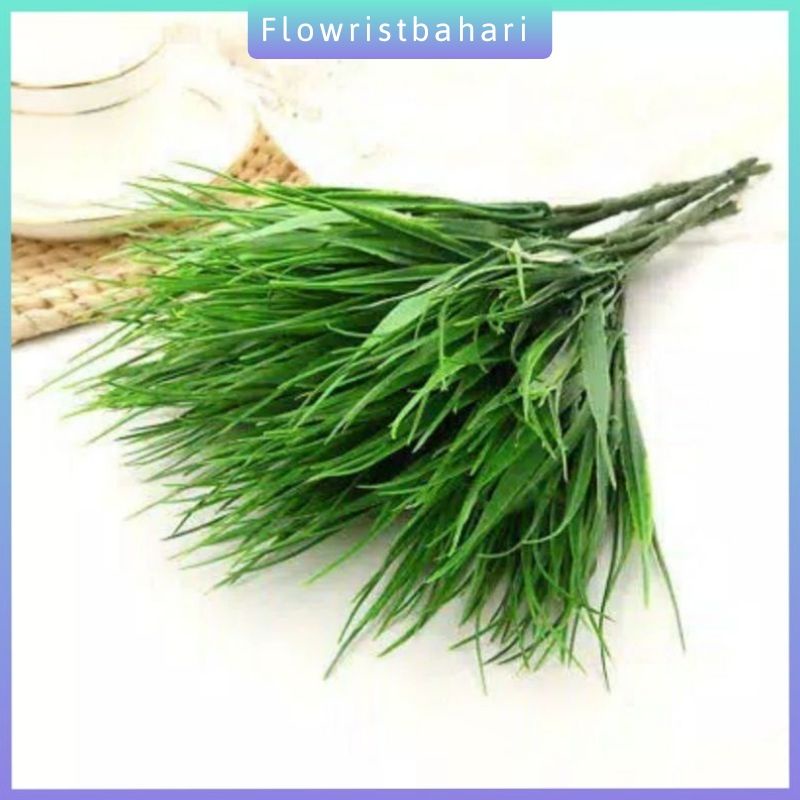 Daun dekorasi artificial padi hias palsu rumput padi hias artificial / rumput dekorasi 1 lusin