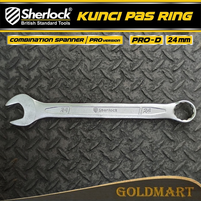 Kunci Pas Ring (Pro-D Series) uk. 24 mm Original Sherlock (1 Pcs)