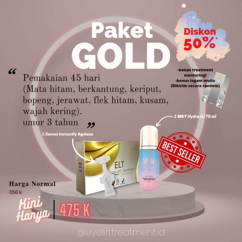EYE LIFT TREATMENT Best seller (paket GOLD)