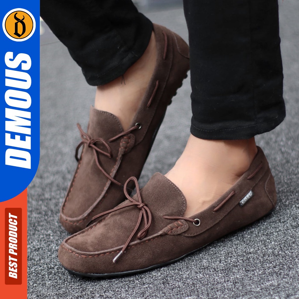 DEMOUS Celtic - Sepatu Slip On Casual Santai Slop Pria