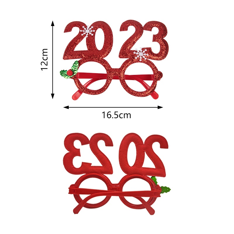 2023 Kacamata Anak / Dewasa Dengan Dekorasi Natal Untuk Hadiah