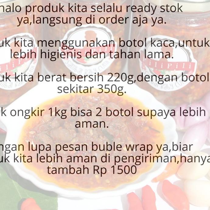 

COD✔️02 premium sambal cumi baby sambel cumi saus pedas surabaya bumbu dapur bumbu instan dimsum kecap|KD3