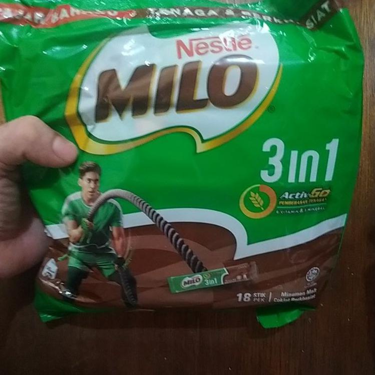 

Potongan spesial--Nestle Milo stik 3 in 1 (18 stik) / Milo Stik / Milo Sachet