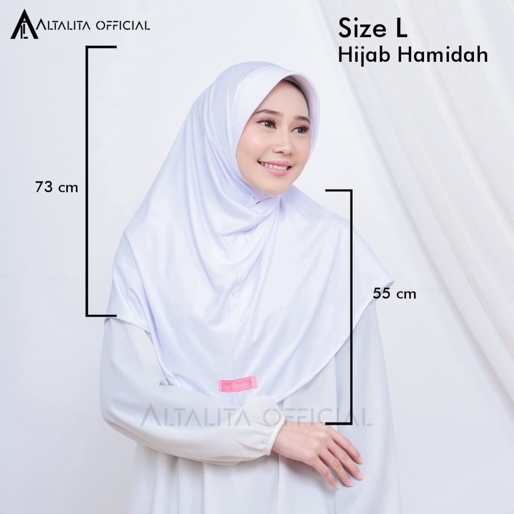 Altalita - Kerudung Sporty Nadira Hamidah Instan All Size Ukuran S M L Menutup Dada pet Antem Bahan Jersey Premium Cocok untuk Sekolah Olahraga Volly Futsal Senam dan Sehari-hari-3