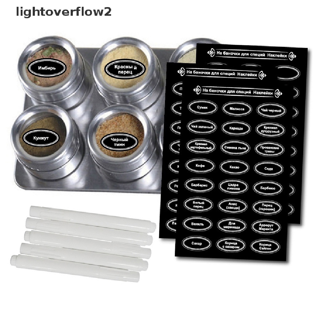 (lightoverflow2) 120pcs / Set Stiker Anti Air Motif Bunga Rusia Untuk Toples Dapur (ID)