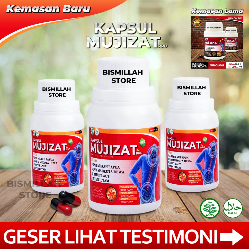 (PROMO) MUJIZAT KAPSUL Herbal isi 14 28 56 84 Kapsul MURAH 100% ASLI ORIGINAL TERBUKTI TIDAK ORIGINA