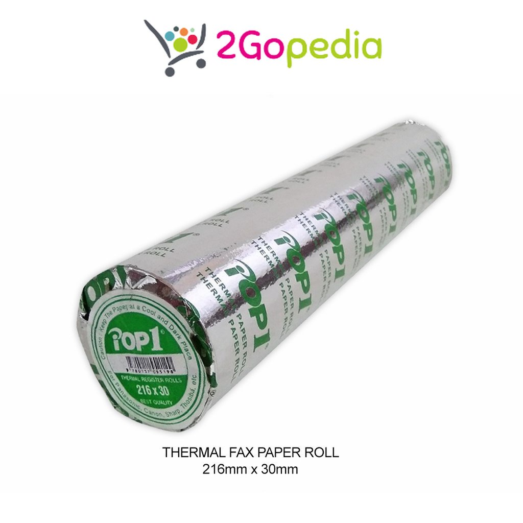 

Kertas Thermal Fax Paper Roll 216 X 30 mm Pop1 Grosir Murah Atk