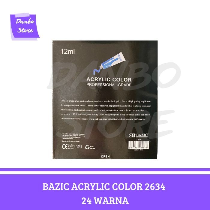 

Jual Cat Akrilik Bazic Acrylic Color 24 Warna Terbatas