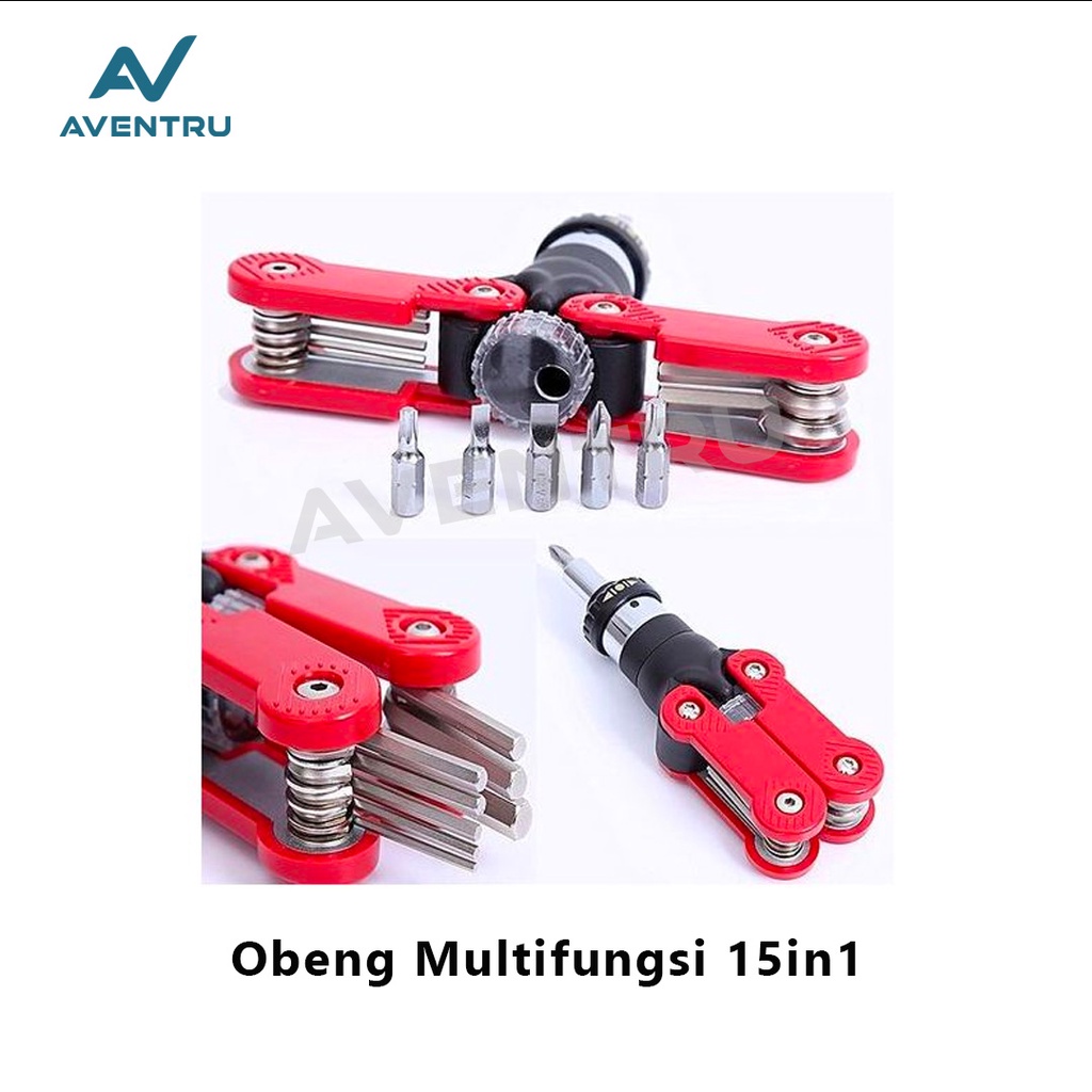 Screwdriver Mata Obeng Kunci L T Hex Key Wrench Set Multifungsi 15in1