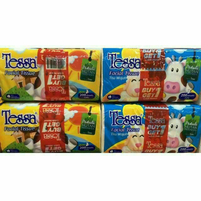 TISSUE TESSA BANDED 200 SHEET [gerai]