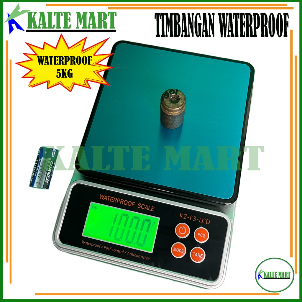 Timbangan Dapur Digital Tahan Air 5kg/0,5gram 10kg/1gram Timbangan Kue 10kg / Timbangan Waterproof, Timbangan Dapur, Timbangan Kue, Kitchen Scale 5kg,10kg