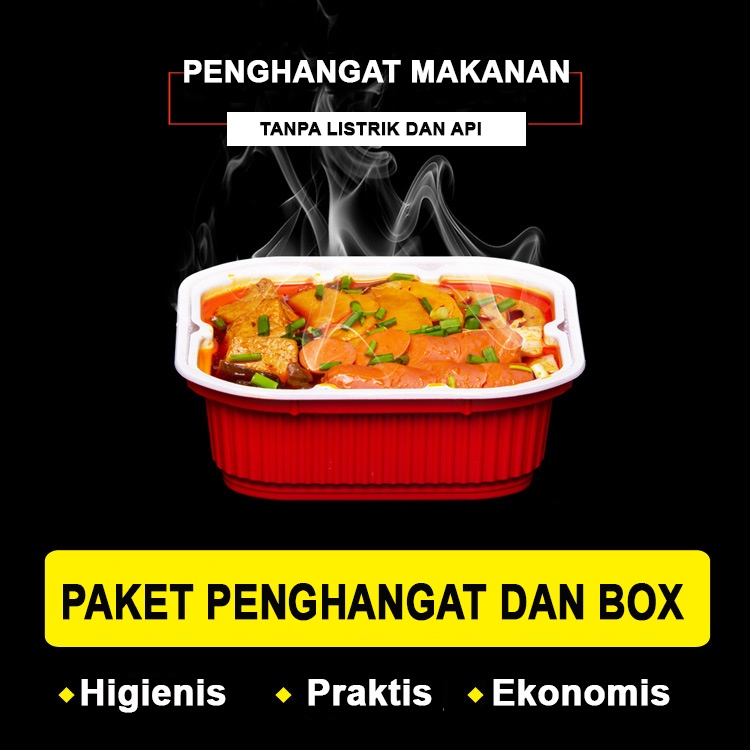 Travel Self Heating Pack Pemanas makanan Instan Flameless Heater for Food untuk Travel dan Camping