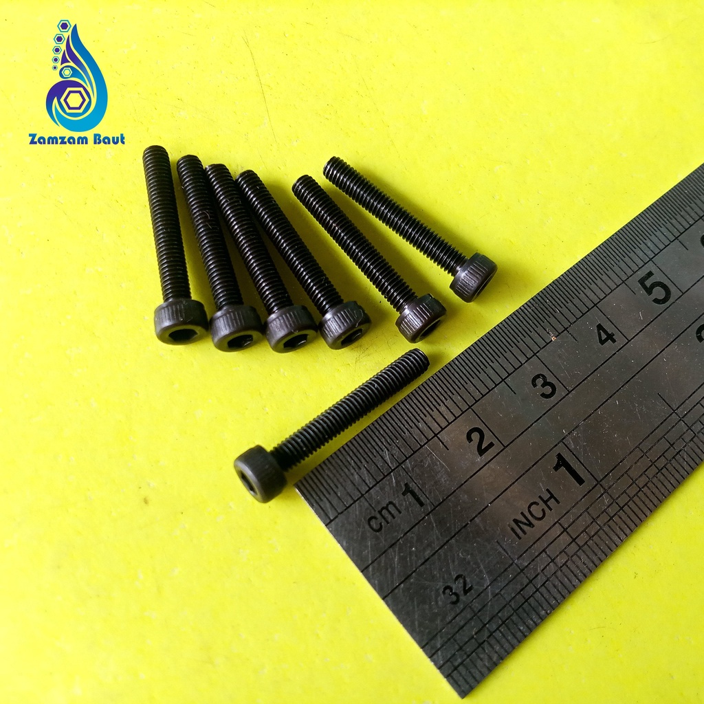 BAUT L BAJA M3 X 20 / BAUT M3 / BAUT 5,5 KUNCI L2,5 / L 2,5 FULL DRAT / BAUT L M3 X 20 BAJA / BAUT L