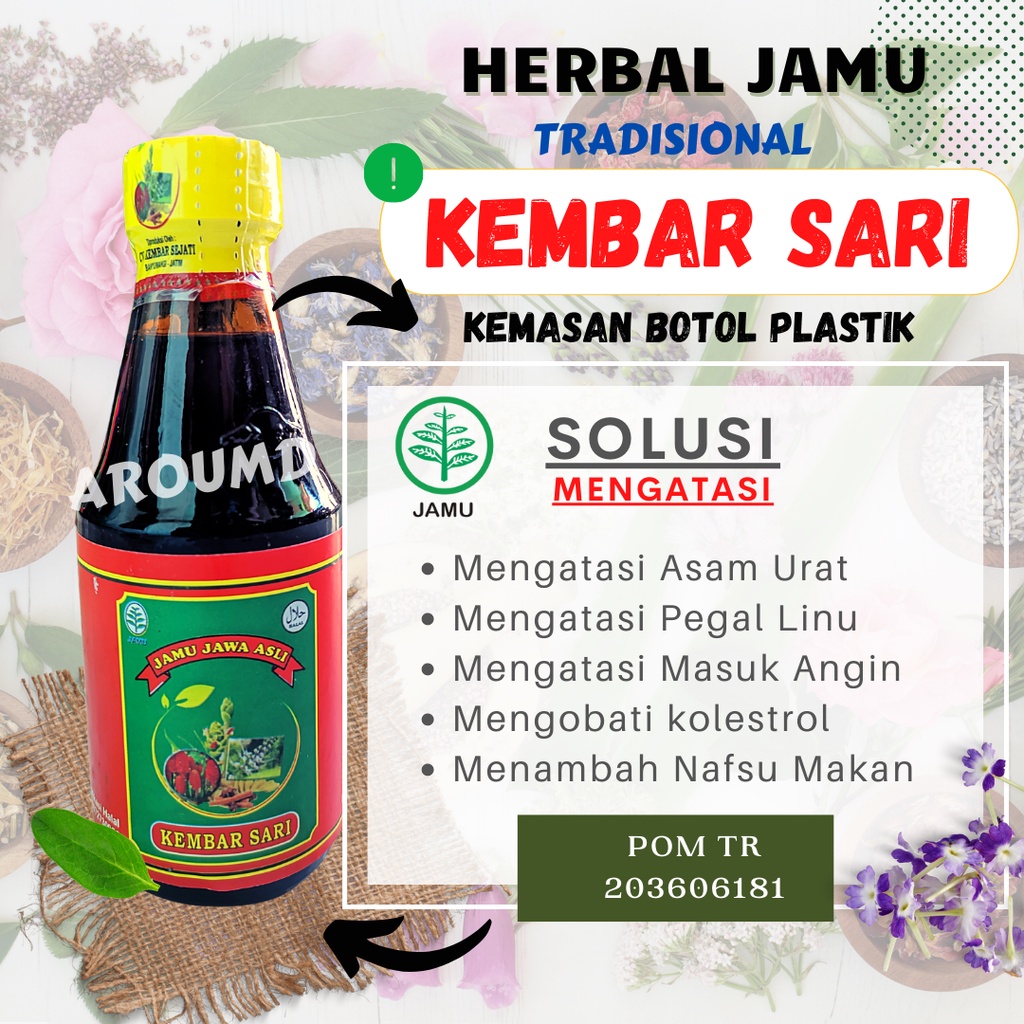 

KEMBAR SARI JAMU JAWA ASLI ATASI ASAM URAT PEGAL LINU REMATIK