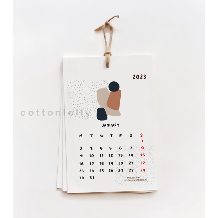 Jual Kalender Aesthetic 2023 Boho Series Shopee Indonesia 3071