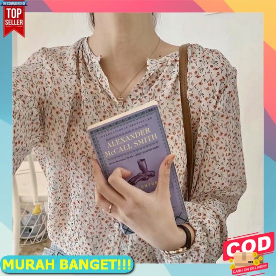 Vip Collection Mina Kemeja Kerja Blouse Putih Wanita Lengan Panjang [Minnie]Atasan Blouse Wanita Len