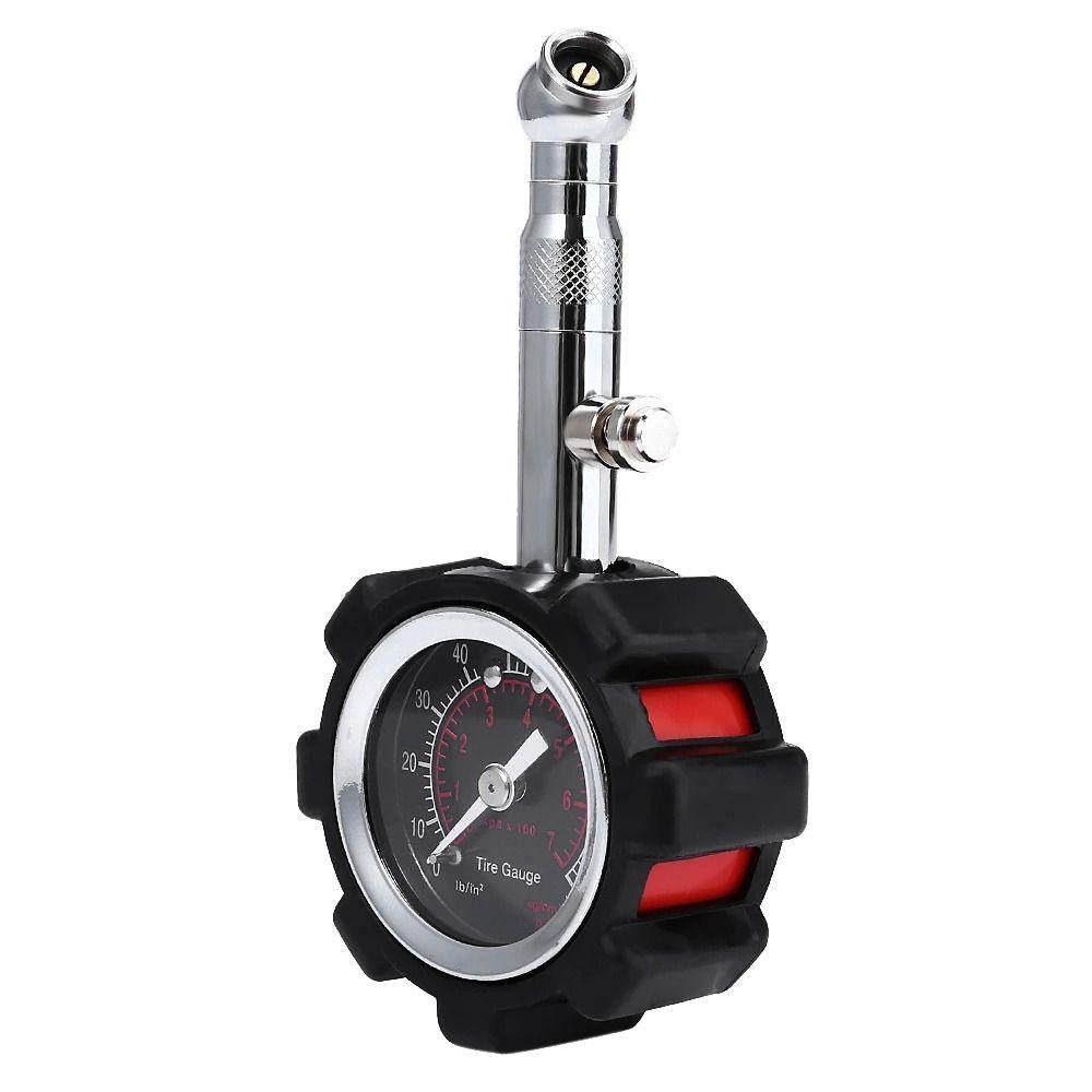 Solighter Tire Pressure Gauge Hot Metal Gantungan Kunci Pengait Profesional 100psi