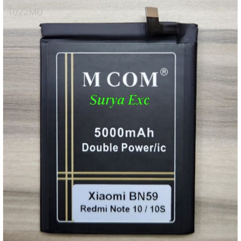 Baterai Xiaomi Note 10/10s Xioami Note 10s Kode Batrai BN59 Double IC Mcom ORIGINAL